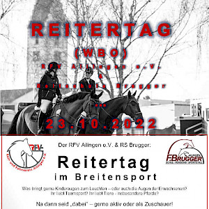 Countdown: Anmeldung WBO-Reitertag des RFV Ailingen e.V. & RS Brugger: Formulare & Ausschreibung hier !!!