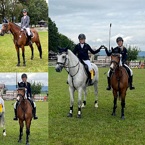 Der Sommer nimmt sich ne Auszeit: unsere Turnieramazonen nicht! Regen mit Gold, Silber, Bronze ...