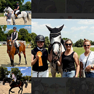 Sommer-Sonnen-Schleifenwelle im Juli in Rot an der Rot