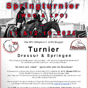 Turnier-Ausschreibung des RFVA ist ONLINE - Nennungen jetzt offen!