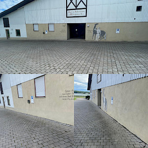 ✨ Turnier-Countdown läuft – und die Front unserer RFVA-Reithalle glänzt! ✨